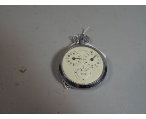 A Vintage Junghans Process Time Meter, The Chrome Case Inscribed for Walsall Swimming and Water Polo Club, Ladies Section 
