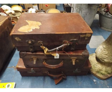Three Vintage Suitcases