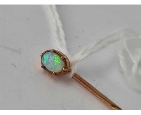 Gold and Opal stick pin