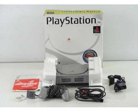 Playstation original console - Sony's first venture into the video games console market - released in 1994, and the first con