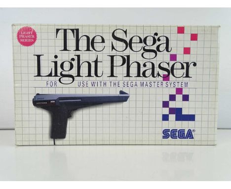 The Sega Light Phaser - released in 1986 - for use with the Sega Master System - in original box, appears complete(1 in lot)