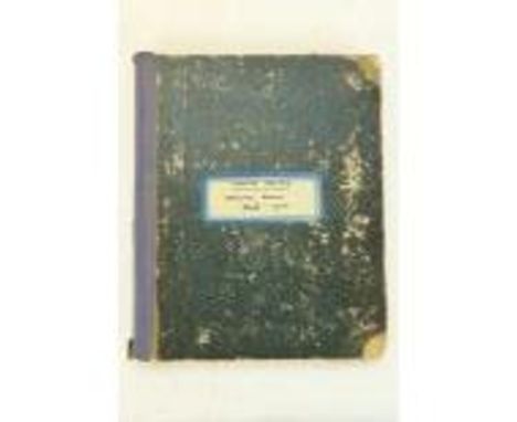 Howth Castle: An unusual Ledger, 4to entitledÿHowth Castle, Weight Book, 1845 [7] - 1925, First entry page is dated Oct. 26, 
