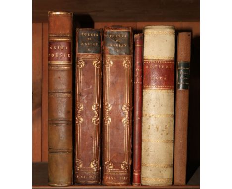 Italian Literature:&nbsp; Della Casa (Giovanni)&nbsp;Galateo, ouvero de Costumi&nbsp;Colla Traduzione Latina a fronte de Co: 