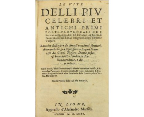 Early Printings:&nbsp;&nbsp;Satire di Cinque Poeti Illustri, di Nuovo Raccolte et Poste a luce, 12mo Venice (Gio Andrae Valua