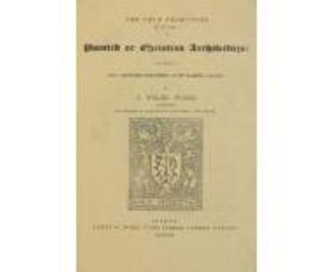 Pugin (A. Welby)ÿTheÿTrue Principles of Pointed or Christian Architecture, 4to Lond. (H.G. Bohn) 1853. Engd. frontis, 20 full