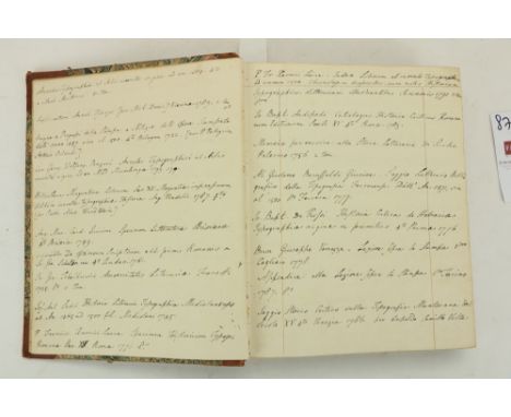 Bibliography of Ancient Greek Authors  Manuscript:&nbsp; Gaisford (Dean Thos.)&nbsp;Syllabus librorum ex quibus petenda est r
