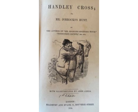 With Fine Hand-Coloured Platesÿ  [Surtees (R.)]Mr. Sponges Sporting Tour,ÿL. 1853;ÿHandleyÿCross, L. 1854; &amp;ÿ'Ask Mamma';