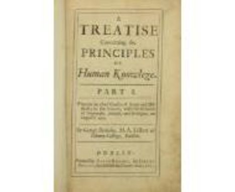 The Key Book for any Berkeley Collection Berkeley (George)ÿA Treatise Concerningÿthe principles of Human Knowledge, wherein t