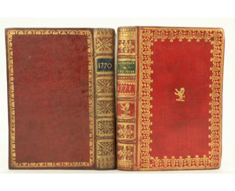 In Fine Contemporary Irish Bindingsÿ  Almanacs, etc:ÿ Watson (Samuel)ÿThe Gentleman's and Citizen's Almanack, For the Years o