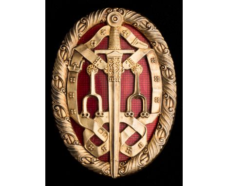 Insignia for Order of Knighthood awarded to Sir Frederick Wall, Secretary of the Football Association,silver-gilt & enamel, i