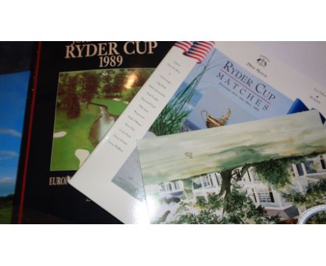 A small collection of Kiawah Island 1991 Ryder Cup memorabilia formerly owned by the European golfer Steve Richardson,includi