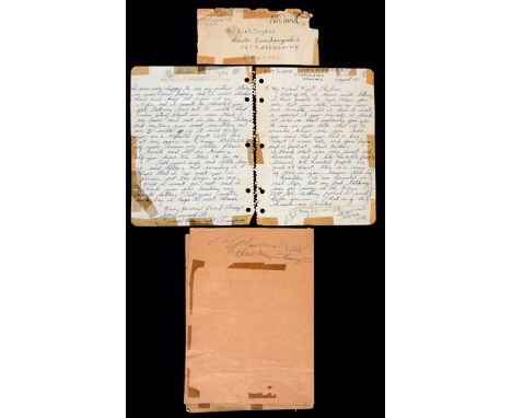 Signed manuscript letter from Muhammad Ali 18th August 1968,two-pages of lined paper in blue ink, addressed to a Danish sport