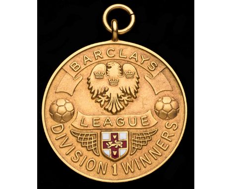 Lee Clark Newcastle United Football League Division One Championship medal season 1992-93,9ct. gold & enamel, inscribed BARCL