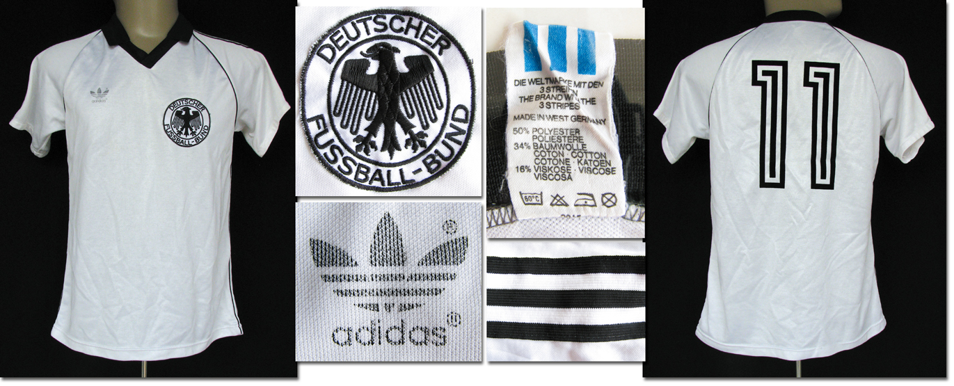 Karl Heinz Rummenigge Germany No 11 International Jersey 1982 Short Sleeved