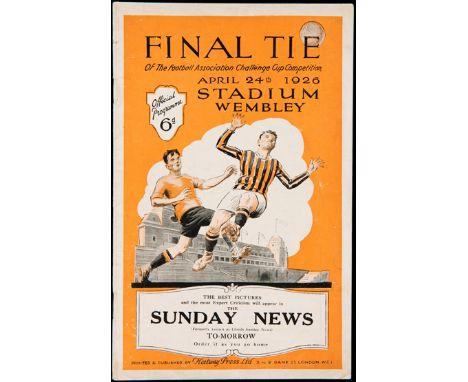 F.A. Cup Final programme Bolton v Manchester City 24th April 1926