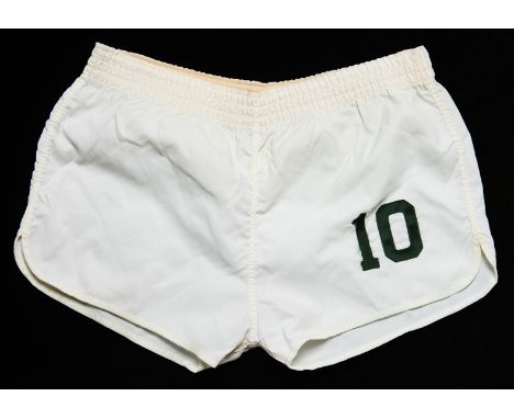 Pele Championship season match-worn Cosmos No.10 playing shorts from the NASL game v Tampa Bay Rowdies at the Tampa Stadium 2