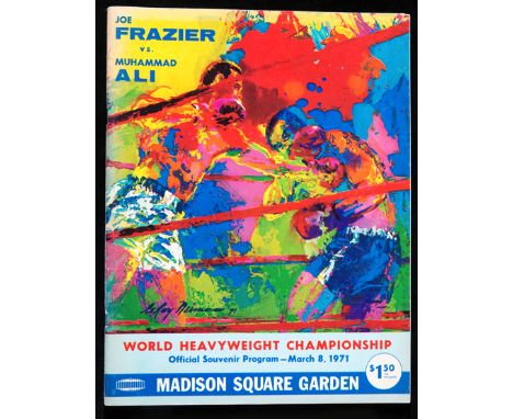 Muhammad Ali v Joe Frazier official fight programme, Madison Square Garden, New York City, 8th March 1971
