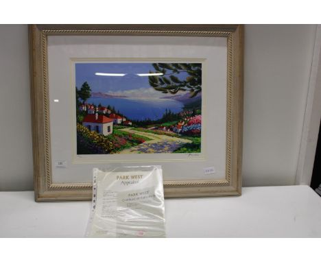 A limited edition serigraph print by Alex Pauker with COA 