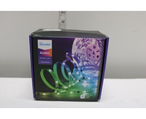 A boxed LED Govee musical strip light 
