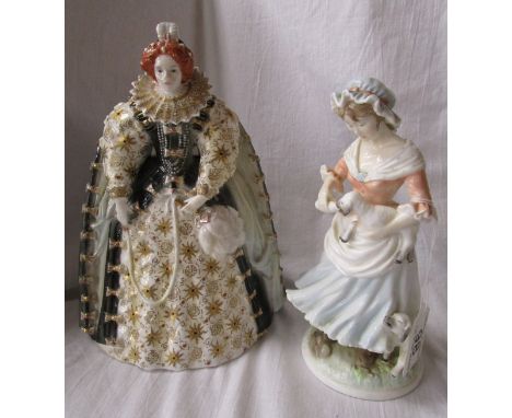 2 Royal Worcester figures