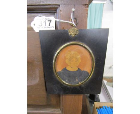 19C Portrait minature