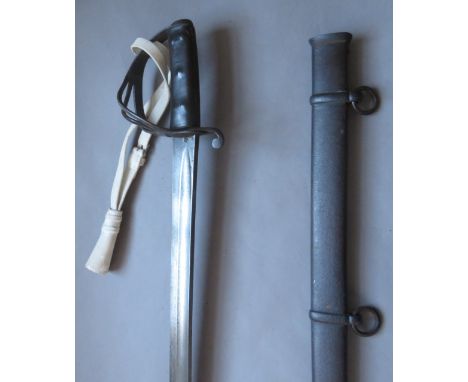 [AP] AN 1853 PATTERN CAVALRY TROOPER~S SWORD of regulation type, with curved fullered blade double-edged towards the point an