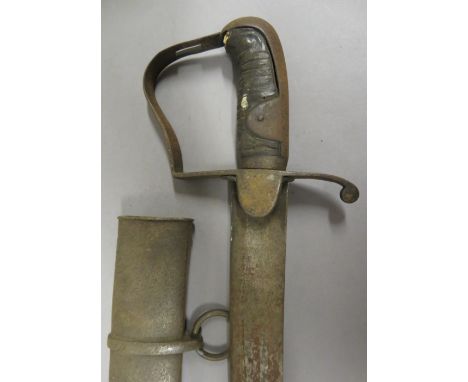 [AP] A 1796 PATTERN LIGHT CAVALRY TROOPER~S SWORD of regulation type, with curved fullered blade double-edged and widening to