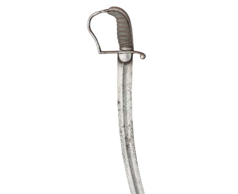 [AP] TWO CAVALRY OFFICER~S SWORDS, EARLY 19TH CENTURY AND AN OFFICER~S SWORD, SECOND QUARTER OF THE 19TH CENTURY with curved 