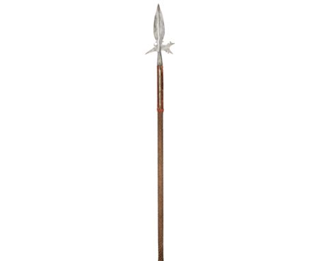 ‡ A GERMAN ETCHED HALBERD, CIRCA 1580-90, PROBABLY BRUNSWICK with broad leaf-shaped central blade formed with a reinforced po