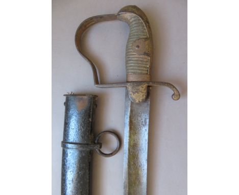 [AP] A 1796 PATTERN LIGHT CAVALRY TROOPER~S SWORD of regulation type, with curved fullered blade double-edged and widening to