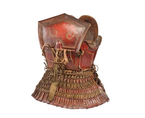 [WA] A RARE SOUTH-WEST CHINESE CUIRASS (PIXIONGJIA), YI OR NUOSU PEOPLE (LOLO), 19TH/EARLY 20TH CENTURYof lacquered hide, for