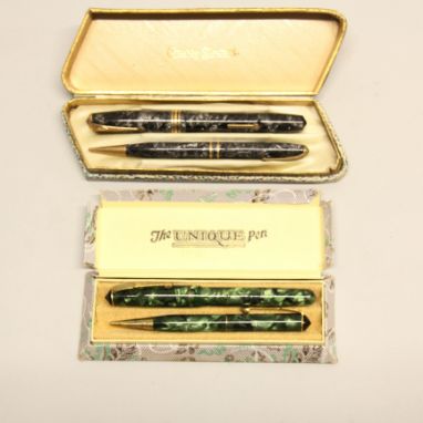 Vintage Louis Vuitton Pen Pewter and Gold with Box and Original