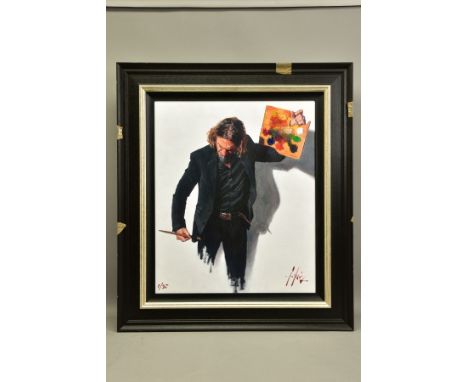 FABIAN PEREZ (ARGENTINA 1967) 'NEO-EMOTIONALISM THE NEW ERA', a signed limited edition self-portrait print 1/95, with certifi