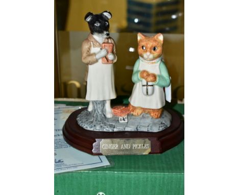 A BOXED LIMITED EDITION BESWICK WARE BEATRIX POTTER TABLEAUX, Ginger and Pickles BP-9d no 0436/2750, commissioned by Peter Ra