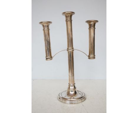 Indian silver plate candelabra 