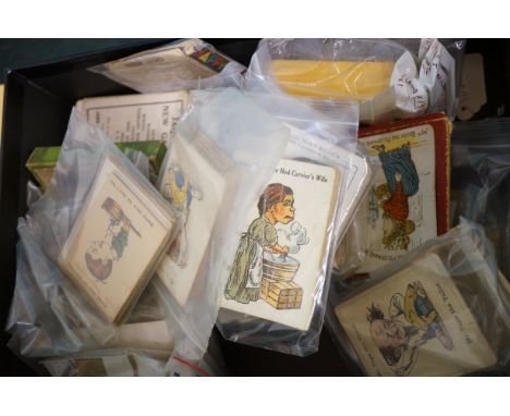 Box of vintage playing cards