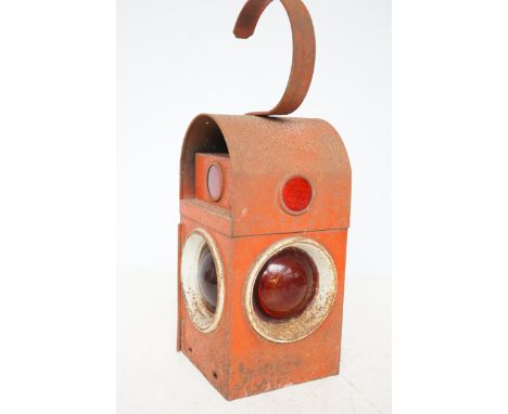 Vintage Lancashire road lamp