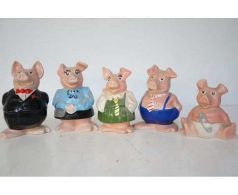 Wade Nat West piggy bank set of 5