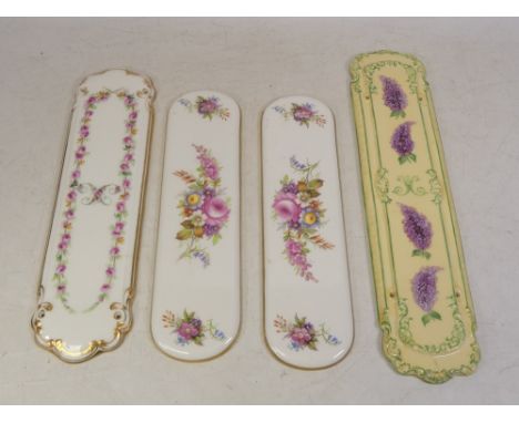 Four Porcelain Finger Plates. Includes Copeland &amp; Garrett, Two E Brain Foley examples and one unmarked Gilt and Floral (4