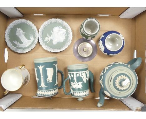 Collection of assorted Jasperware, mostly Adams and Dudson etc. (1 Tray)