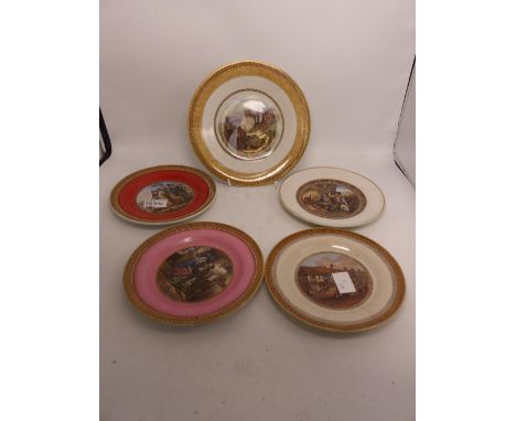 5 Prattware Fenton transfer plates