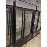Habco "ESM42HC" 2 Door Glass Front Refrigerator S/N 42066184