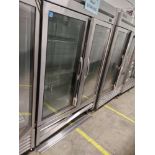 True "T-49G-HC-FGD01" 2 Door Glass Front Refrigerator S/N 10153232