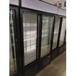 Habco "ESM42HC" 2 Door Glass Front Refrigerator S/N 420662172