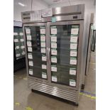 True "T-49G-HC-FGD01" 2 Door Glass Front Refrigerator S/N 10167917