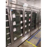 True "T-49G-HC-FGD01" 2 Door Glass Front Refrigerator S/N 10299314