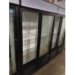 Habco "ESM42HC" 2 Door Glass Front Refrigerator S/N 420662186