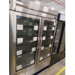 True "T-49G-HC-FGD01" 2 Door Glass Front Refrigerator S/N 10286006