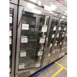 True "T-49G-HC-FGD01" 2 Door Glass Front Refrigerator S/N 10137405