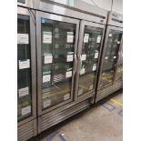 True "T-49G-HC-FGD01" 2 Door Glass Front Refrigerator S/N 10309475
